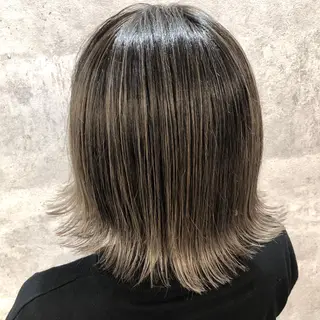 ミディアム カラー MiL所属・✨ハイトーン✨ 濱田知孝のヘアスタイル