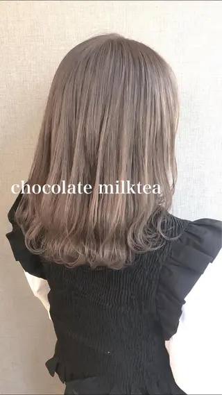 ミディアム カラー Selenehair 三条本店のヘアスタイル