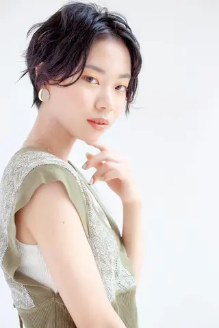 ショート パーマ 似合わせカット 田島智美のヘアスタイル