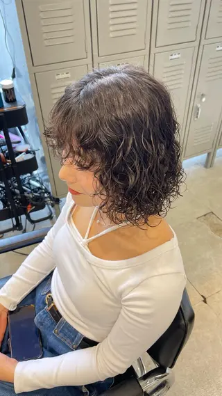 ミディアム パーマ fifth 武正 琉生のヘアスタイル