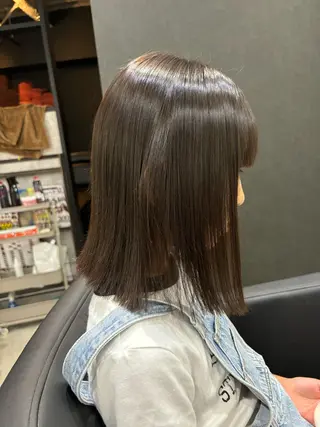 ミディアム パーマ キッズ 四至本 美裕のヘアスタイル