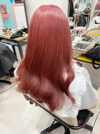 ロング カラー 新宿/韓国ヘア 中明度カラー/かやのヘアスタイル