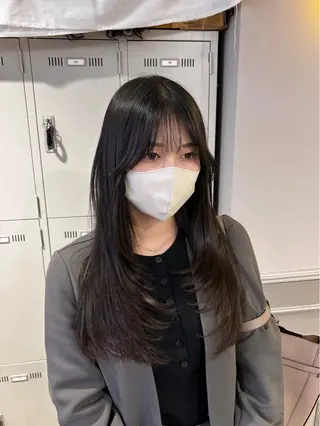 ロング カラー 🤍レイヤーカット/ ベージュヘア🤍のヘアスタイル