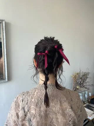 セミロング ヘアアレンジ plus HAIR いずみのヘアスタイル