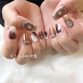 ミディアム nail jaol池袋店所属・ネイルJaol 池袋のネイルデザイン