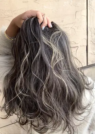 ロング カラー レイヤー/ウルフ ハイトーンhiroのヘアスタイル