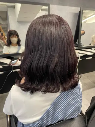ミディアム Cielro【 シェイロ 】所属・Cielro/ダブル カラー/西田咲希のヘアスタイル