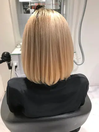 ミディアム 赤み消し韓国ヘア レイヤー縮毛🤍渡邉のヘアスタイル