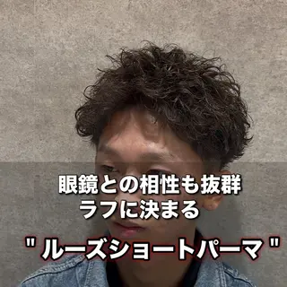 ショート パーマ指名率No1 メンズ特化ケイトのヘアスタイル