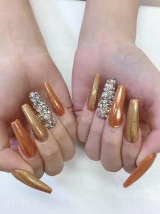 ロング JNA認定講師🌸 RIEのネイルデザイン