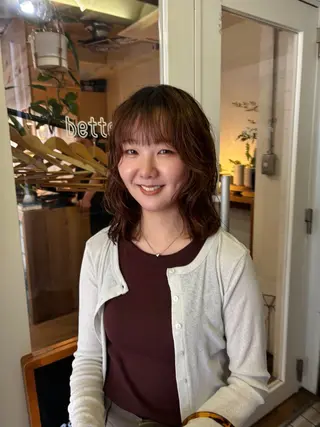 ミディアム パーマ kaito パーマ募集！🔵のヘアスタイル