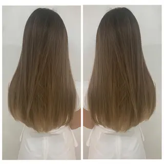 ロング カラー 京都大人女性ショート 徒歩1分/秋山のヘアスタイル