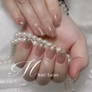 ネイル M✨ワンホン風ネイル パラジェル取扱🦋リのネイルデザイン