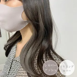 ロング カラー アンブレラカラー💫 フェイスフレーミングのヘアスタイル