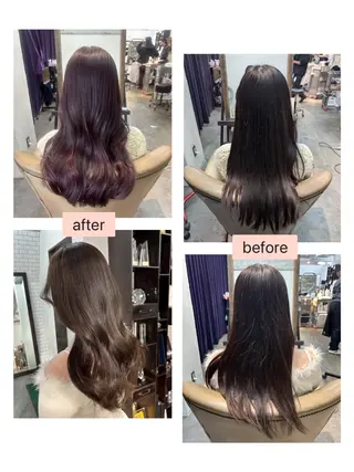 カラー ロング カラーモデル↬❥🎀 Ran legareのヘアスタイル