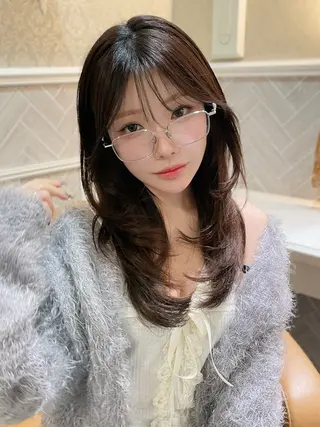 ミディアム 美髪縮毛矯正🤍 髪質改善/Shinaのヘアスタイル