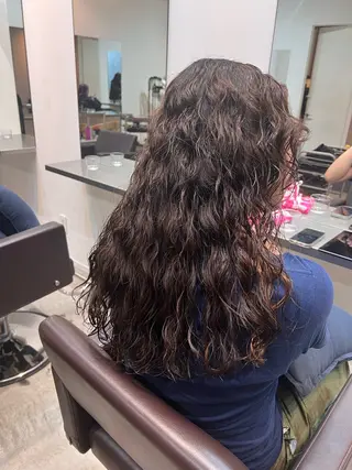 ロング デジタルパーマ/ ウェーブパーマ/神野のヘアスタイル