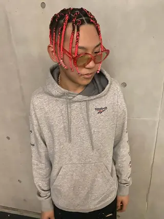 ミディアム カラー パーマ ヘアアレンジ メンズ キッズ ネイル マツエク・マツパ 中元 淳のヘアスタイル