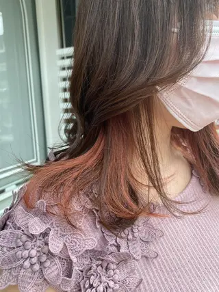 ミディアム カラー eclat suzumiのヘアスタイル