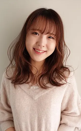 ミディアム カラー 京都大人女性ショート 徒歩1分/秋山のヘアスタイル