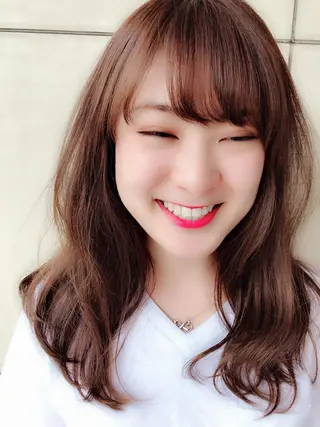 セミロング パーマ yukari 艶髪ヘアのヘアスタイル