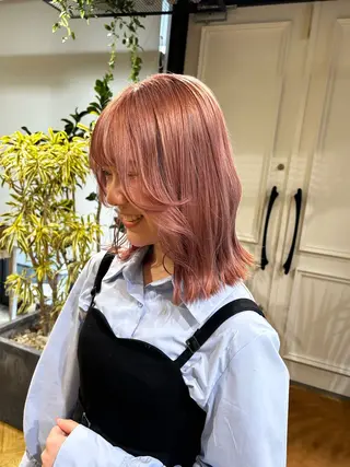 ミディアム カラー 透明感カラー🥣 yukihoのヘアスタイル
