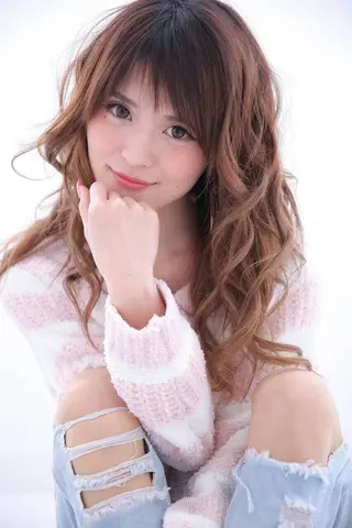 ロング カラー チビ編み込みエクステ シールEXどぅ〜すのヘアスタイル