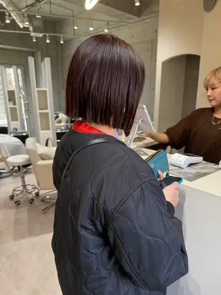 ショート ボブ/パーマ 代表　岡　大斗のヘアスタイル