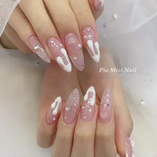 ネイル momo 長さだしのネイルデザイン