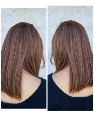 ミディアム 艶カラー🕊️ ✴︎Yukari✴︎のヘアスタイル