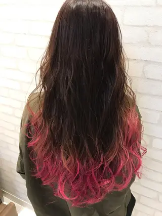 ロング カラー Gain池下 レディースのヘアスタイル