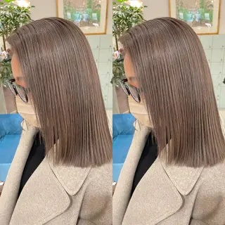 ミディアム カラー 💜ハイトーン💛 マジカルかいちゃんのヘアスタイル