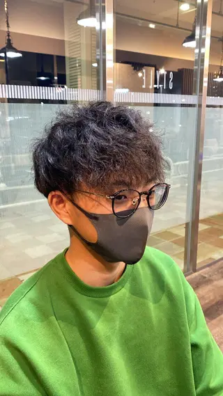 パーマ メンズ STYLE エキシティ店所属・【似合わせパーマ】 STYLE 杉原　魁のヘアスタイル
