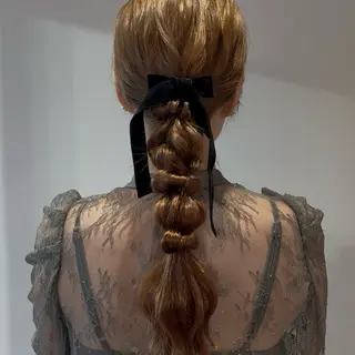 ロング カラー ヘアアレンジ noa/ 渋谷のヘアスタイル