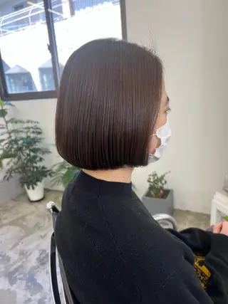 ショート カラー Lann HAIR MAKE所属・ボブショート/岩崎 明生のヘアスタイル