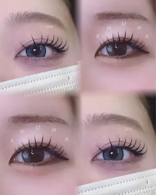 マツエク・マツパ eye＋nano所属・韓国風束感まつ毛🩵 Nozomiのマツエク・マツパデザイン