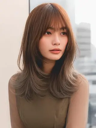 セミロング 生艶髪＆レイヤー🔔 渋谷お薦めNo.1✨のヘアスタイル