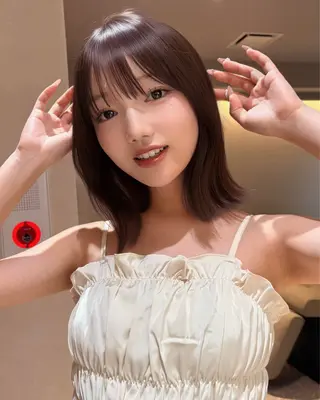 ミディアム カラー ボブ特化型美容師/赤 み消しカラー/ももかのヘアスタイル