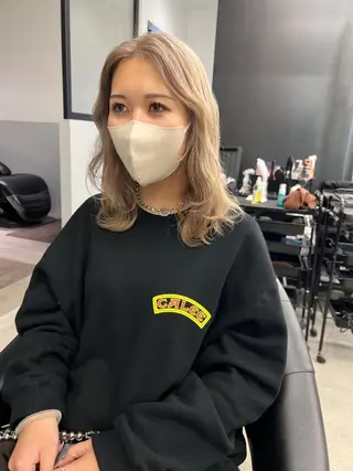 セミロング カラー kimika🥑 メンズ/髪質改善のヘアスタイル