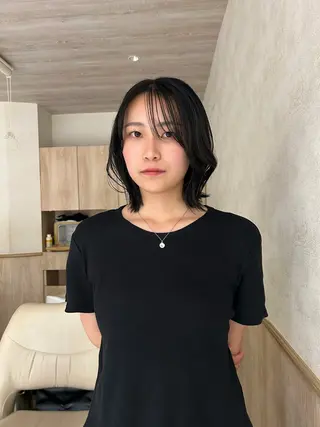 ミディアム hiyoka🐈‍⬛ /似合わせ/カラーのヘアスタイル