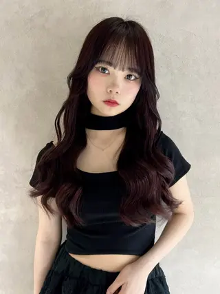 カラー nehus nagaoka所属・🖤複雑履歴ブリーチ Mizuki 🖤のヘアスタイル