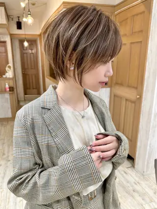 ショート おのだ あやなのヘアスタイル