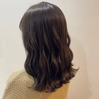 セミロング カラー ヘアアレンジ an.hair design【アン ヘアデザイン】所属・松原 光希のヘアスタイル