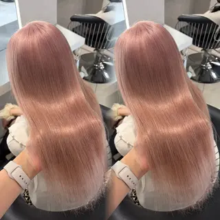 ロング ハイトーン/ミルク ティー🤍reinaのヘアスタイル