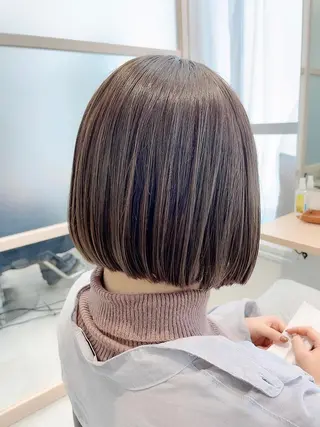 ミディアム 透明感カラー 山中のヘアスタイル