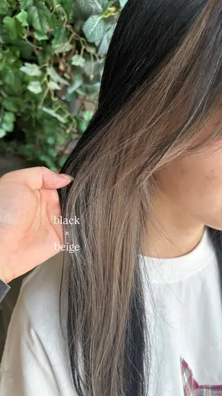 ロング カラー 垣内 奈緒のヘアスタイル