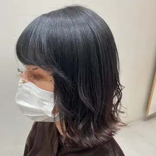 ミディアム カラー 小野寺瑞希 /最小顔カットのヘアスタイル