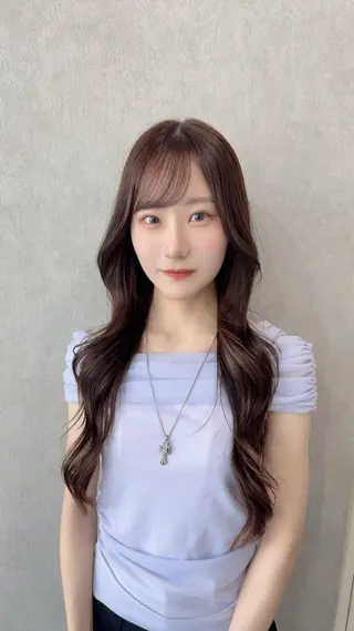 ロング カラー 赤み無し柔らかカラー 【梅田】madokaのヘアスタイル