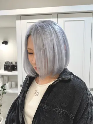 ショート カラー ヘアアレンジ SALOWIN京都河原町Suite店所属・外国人風レイヤー/ ハイトーンSHUのヘアスタイル