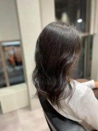 セミロング 韓国風/オシャレ /縮毛矯正/滝口琴未のヘアスタイル